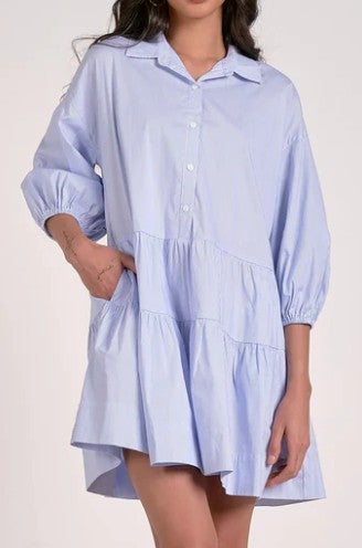 Chia 3/4 Sleeve Dress | D. Flax Inc